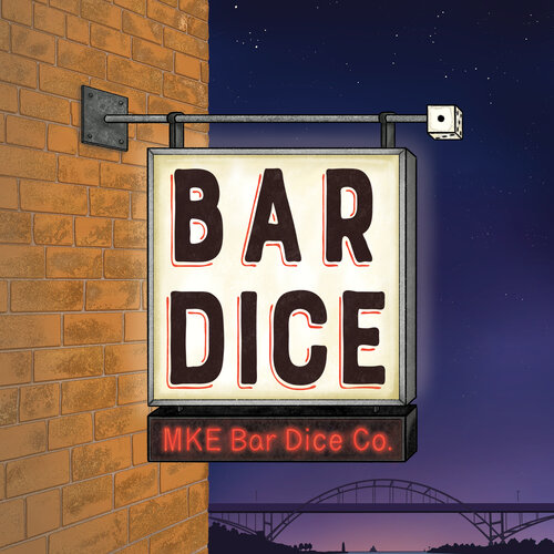Bar Dice Game Guide by MKE Bar Dice Co. cover illustrated by Sheri Roloff